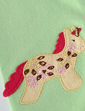 Leggings con applicazioni di farfalle in pony