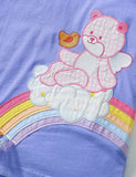 Bear Rainbow Applique Cotton T-shirt Set