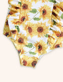 Costume intero con stampa girasole