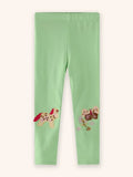 Leggings con applicazioni di farfalle in pony