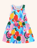 Robe imprimée de fruits colorés