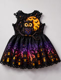 Halloween Magic Owl Haunted House Dress