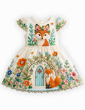 Floral Fox Party Dress