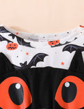 Halloween Bat Print Tulle Dress