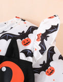 Halloween Bat Print Tulle Dress