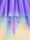 Halloween Colorful Skeleton Tulle Dress