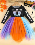 Halloween Long Sleeve Tulle Dress