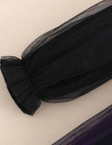 Halloween Bat Pumpkin Print Tulle Dress