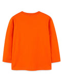 Halloween Luminous Pumpkin Print Long-sleeved T-shirt