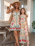 Mom and Me Floral Printed Dress