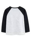 Halloween Dinosaur Skeleton Print Long Sleeve T-Shirt