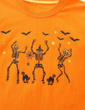 Halloween Skeleton Print Long Sleeve T-shirt