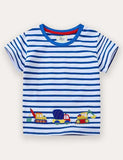 Rendegraver Applique kortærmet T-shirt