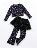 Halloween Night Bat Print Set