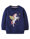 Dream Unicorn Applique Sweatshirt