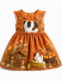 Fun Guinea Pig Pumpkin Party Dress