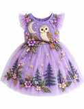 Owl Woodland Tulle Party Dress