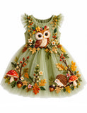 Little Owl Woodland Tulle Dress