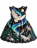 Aurora Owl Enchanted Castle Party Dress