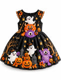 Fun Monsters Ghost Halloween Party Dress