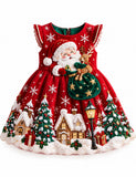 Christmas Santa Snow House Party Dress