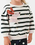 Sweatshirt-Set mit Dackel-Applikation