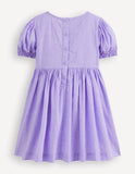 Madeline-Kleid mit Blumen-Patchwork-Applikation