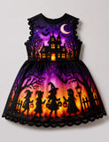 Halloween Mysterious Witches Haunted House Dress
