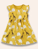 Westenkleid mit Wildtier-Print