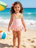 Cute Three-dimensional Flower One-piece Swimsuit