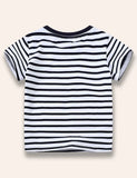 Wild Animal Friend Appliqué T-Shirt