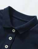 T-shirt polo con applicazione unicorno