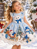 Christmas Kittens Snowflake Party Dress