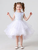 Sleeveless Sequin Trailing Gown
