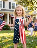 Independence Day Flag Eagle Star Overalls