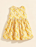 Multi-color Printed Sleeveless Dress