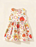 Multi-color Printed Sleeveless Dress