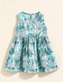 Multi-color Printed Sleeveless Dress