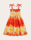 Bohemian Print Family Matching Dress