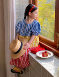 Three-layer Plaid Dress