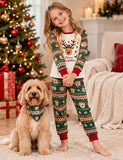 Christmas Reindeer Print Family Matching Pajamas