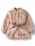 Elegant Faux Mink Fur Coat