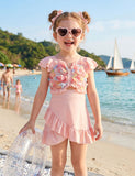 Three-dimensional Flower One-piece Swimsuit