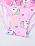 Badeanzug mit Einhorn-Print