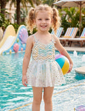 Sequined Mermaid One-Piece Swimsuit