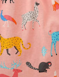 Kjole med print af vilde dyr