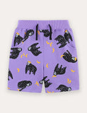 Orangutan Printed Cotton Shorts