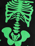 Halloween Skull Bat Long Sleeve Romper + Hat