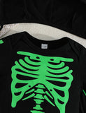 Halloween Skull Bat Long Sleeve Romper + Hat