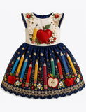 Back To School Pencil Apple Dress